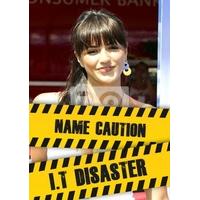 it disaster funny photo card