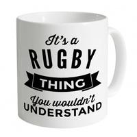 its a rugby thing mug