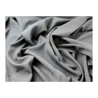 Italian 100% Wool Twill Suiting Dress Fabric Grey