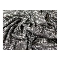 Italian Wool Blend Tweed Suiting Dress Fabric Beige & Brown