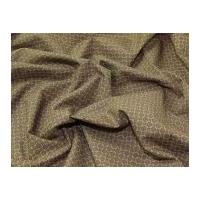 italian woven squares cotton shirting dress fabric brown