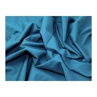 Italian Woven Plain Cotton Shirting Dress Fabric Turquoise
