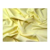 Italian Woven Pinstripe Cotton Shirting Dress Fabric Yellow