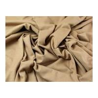 Italian Wool Blend Ponte Roma Stretch Jersey Dress Fabric Camel