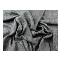 Italian Wool Blend Tweed Suiting Dress Fabric Black & White