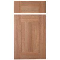 IT Kitchens Westleigh Walnut Effect Shaker Drawerline Door & Drawer Front (W)400mm Set Door & 1 Drawer Pack
