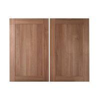 it kitchens westleigh walnut effect shaker larder door w600mm set of 2