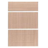 it kitchens chilton beech effect drawer front w500mm set of 3