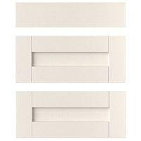 IT Kitchens Brookfield Textured Ivory Style Shaker Drawer Front (W)600mm Set of 3