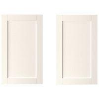 IT Kitchens Brookfield Textured Ivory Style Shaker Larder Door (W)600mm Set of 2