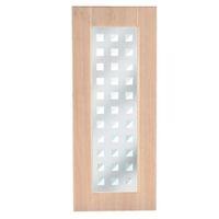 IT Kitchens Chilton Beech Effect Glazed Door (W)300mm