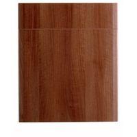 IT Kitchens Sandford Walnut Effect Modern Drawerline Door & Drawer Front (W)600mm Set Door & 1 Drawer Pack