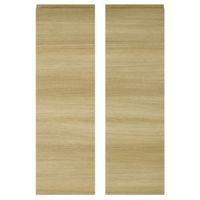 it kitchens marletti horizontal oak effect larder door w300mm set of 2