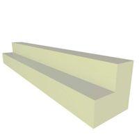 it kitchens gloss cream slab base corner post h720mm w57mm d57mm