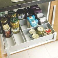 it kitchens metallic effect plastic drawer divider pack