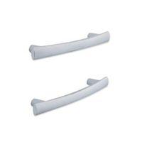 it kitchens brushed aluminium effect d shaped cabinet handle pack of 2