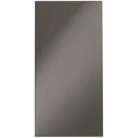 IT Kitchens Santini Gloss Anthracite Slab Tall Larder Door (W)300mm Set of 2