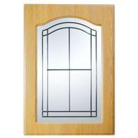 it kitchens chilton traditional oak effect glazed door w500mm