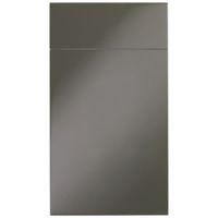 IT Kitchens Santini Gloss Anthracite Slab Drawer Line Door & Drawer Front (W)400mm Set Door & 1 Drawer Pack