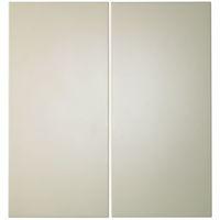 IT Kitchens Santini Gloss Grey Slab Corner Base Door (W)925mm Set of 2