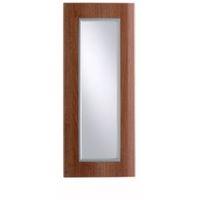 IT Kitchens Sandford Walnut Effect Modern Glazed Door (W)300mm