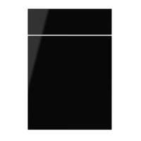 IT Kitchens Santini Gloss Black Slab Drawerline Door & Drawer Front (W)500mm Set Door & 1 Drawer Pack