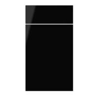 IT Kitchens Santini Gloss Black Slab Drawerline Door & Drawer Front (W)400mm Set Door & 1 Drawer Pack