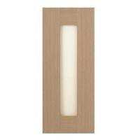 it kitchens westleigh textured oak effect shaker glazed door w300mm