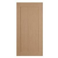 IT Kitchens Westleigh Textured Oak Effect Shaker Fridge Freezer Door (W)600mm