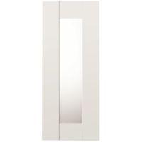 it kitchens westleigh ivory style shaker glazed door w300mm