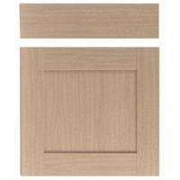 IT Kitchens Westleigh Textured Oak Effect Shaker Drawer Line Door & Drawer Front (W)600mm Set Door & 1 Drawer Pack