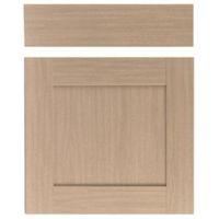 it kitchens westleigh textured oak effect shaker drawer line door draw ...