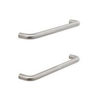 it kitchens brushed nickel effect d shaped cabinet handle pack of 2