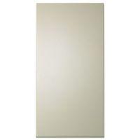 IT Kitchens Santini Gloss Cream Slab Tall Fridge Freezer Door (W)600mm