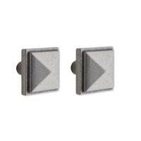 IT Kitchens Pewter Effect Square Cabinet Knob (L)30.4mm Pack of 1