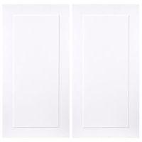 IT Kitchens Stonefield White Classic Style Corner Wall Door (W)625mm Set of 2