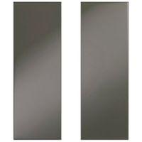 IT Kitchens Santini Gloss Anthracite Slab Tall Corner Wall Door (W)625mm Set of 2