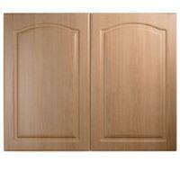 it kitchens chilton traditional oak effect larder door w600mm set of 2