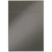IT Kitchens Santini Gloss Anthracite Slab Drawer Line Door & Drawer Front (W)500mm Set Door & 1 Drawer Pack
