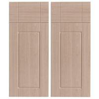 IT Kitchens Chilton Beech Effect Corner Base Drawer Line Door (W)925mm Set of 2