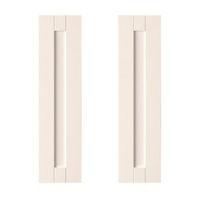 IT Kitchens Brookfield Textured Ivory Style Shaker Tall Corner Wall Door (W)625mm Set of 2