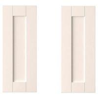 IT Kitchens Brookfield Textured Ivory Style Shaker Corner Base Door (W)925mm Set of 2