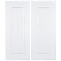 IT Kitchens Chilton White Country Style Corner Base Door (W)925mm Set of 2