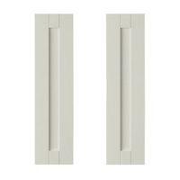 IT Kitchens Brookfield Textured Mussel Style Shaker Tall Corner Wall Door (W)625mm Set of 2