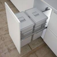 it kitchens 400mm integrated pull out kitchen bins 48l