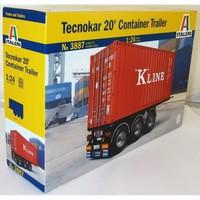 Italeri 3887 1:24 20ft Trailer Model Truck Kit