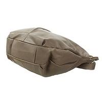 Italian Shoulder Bag - Soft leather - large (38 x 37 x 9 cm), Colour:Grey Brown