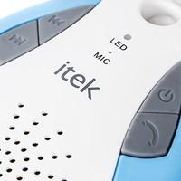 itek i58028b waterproof speaker and handsfree kit blue