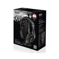 iTek Black 5 in 1 Wireless Headphones