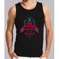 its a free world baby sleeveless shirt man